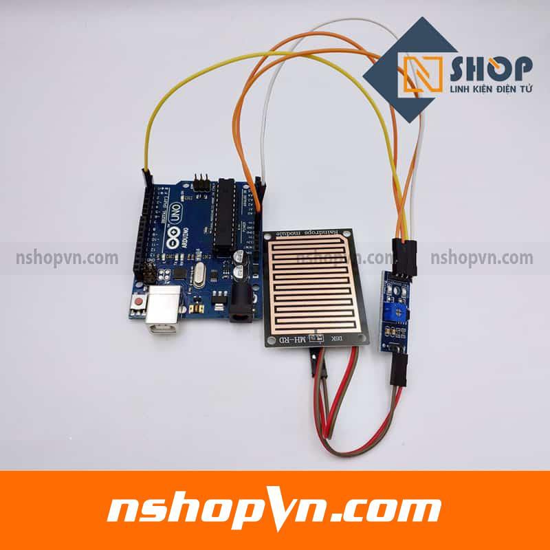 Cảm Biến Mưa 5VDC có thể dùng arduino hoặc kết hợp module relay