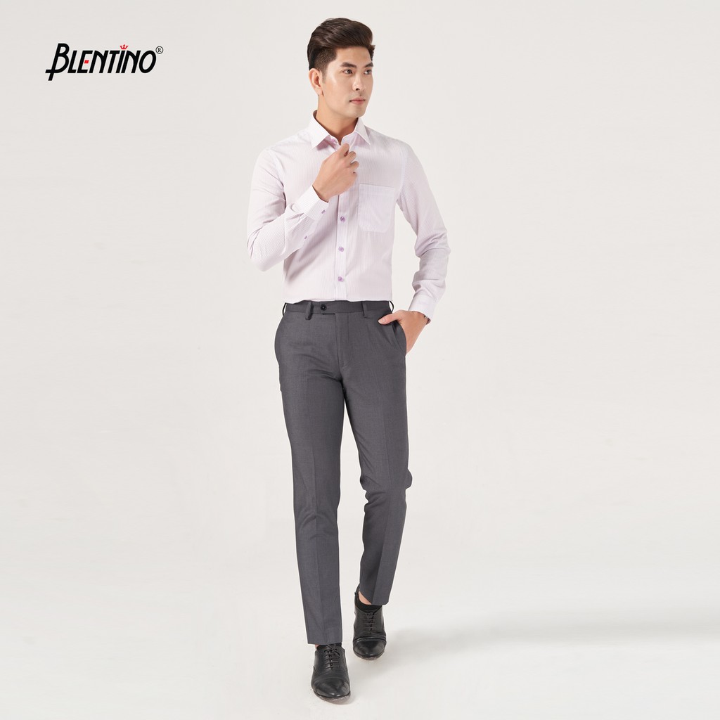 Áo sơ mi nam BLENTINO kẻ sọc dài tay BSM01(2)