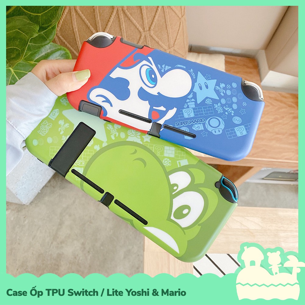 [Sẵn VN - NowShip] Phụ Kiện Case Ốp Lưng Nintendo Switch / Switch Lite TPU Dẻo Game Yoshi &amp; Mario