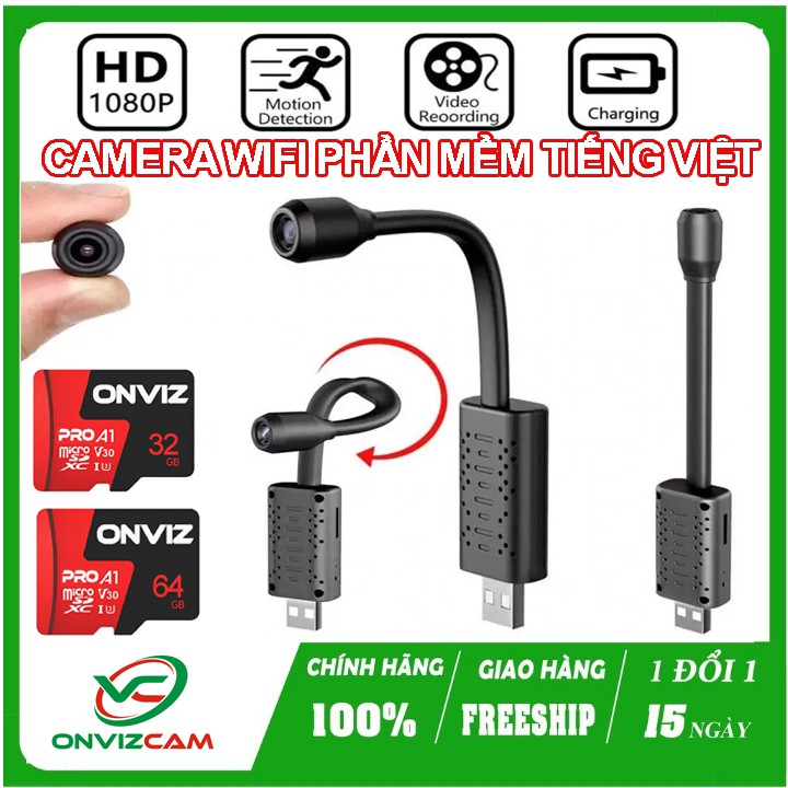 [SIÊU NÉT - ẢNH THẬT] Camera wifi V380 MODEL U21 cắm nguồn USB chất lượng ảnh siêu nét 1080P