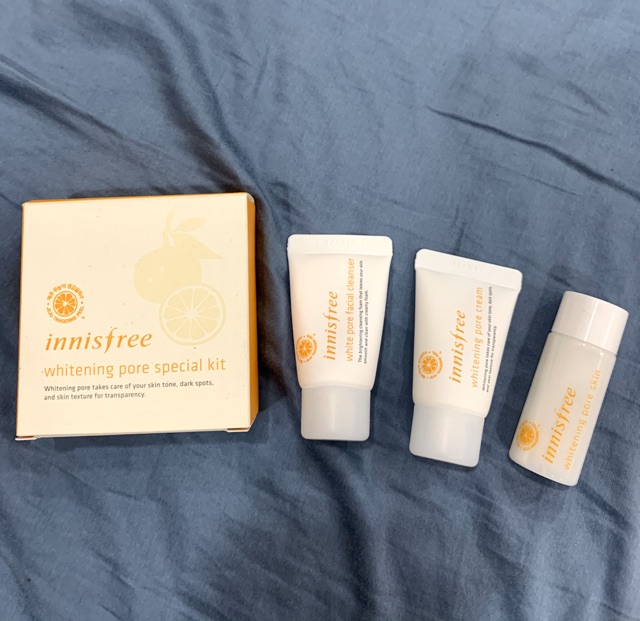 Innisfree bộ skincare dưỡng trắng travel size