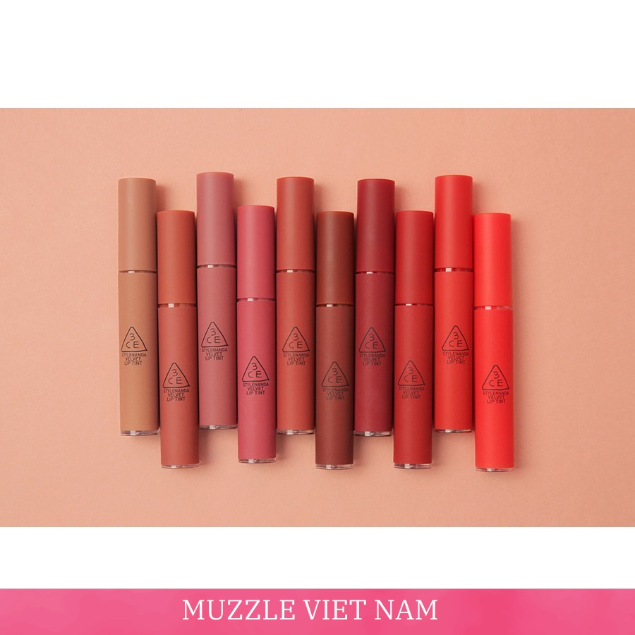 Son 3CE Velvet Lip Tint Private - Đỏ lạnh