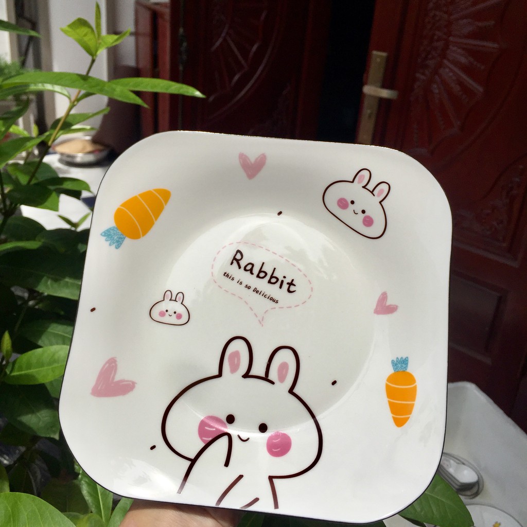 Set Bát Đĩa Decor🦒 Động Vật Cute 🦒 Siêu Dễ Thương Cao Cấp B87