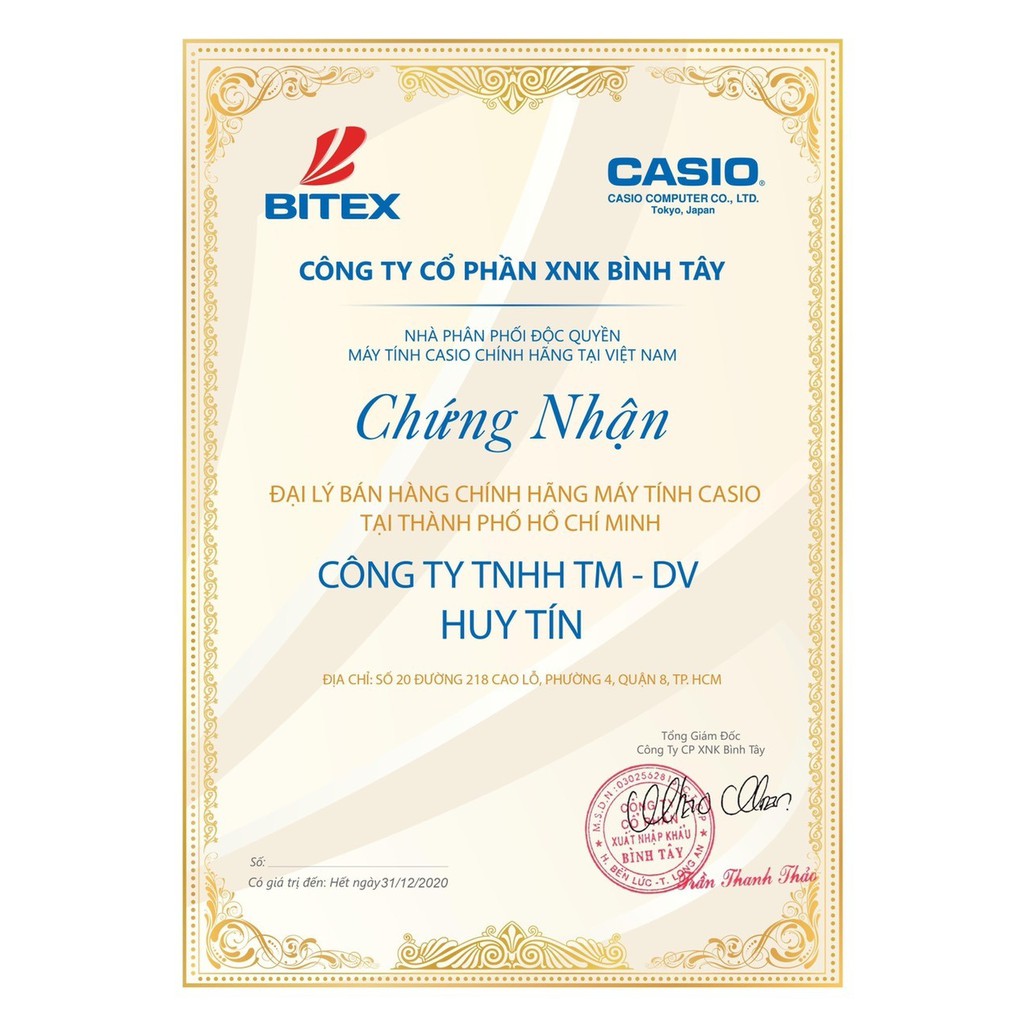 Máy tính CASIO FX-570ES PLUS NEW chính hãng có tem chống hàng giả bitex