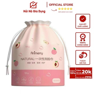 Khăn lau mặt dùng 1 lần animerry - khăn mặt khô đa năng dùng một lần cuộn 40 khăn