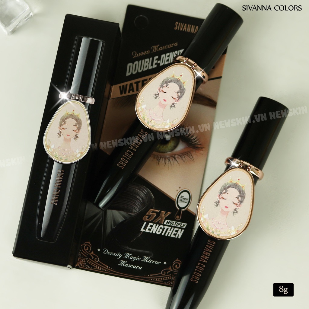 Mascara Làm Dày và Cong Mi Sivanna Colors Density Magic Mirror WATER PROOF 5X HF924