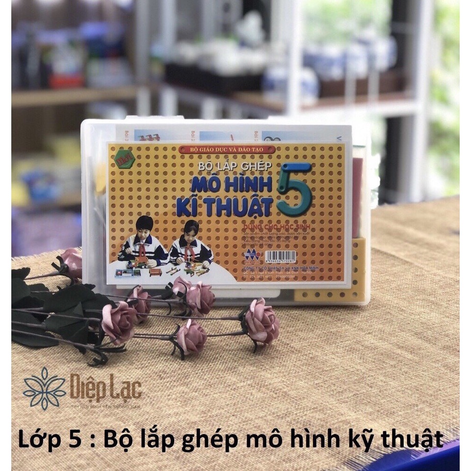 Bộ thực hành Toán LỚP 5 (Toán- Lắp ghép -Cắt khâu thêu ) - sỉ lẻ văn phòng phẩm Diệp Lạc