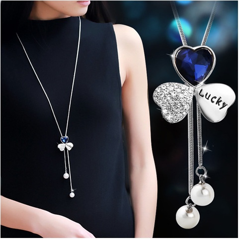 Dây chuyền nữ dáng dài duyên dáng, Vòng cổ nữ thời trang tinh tế