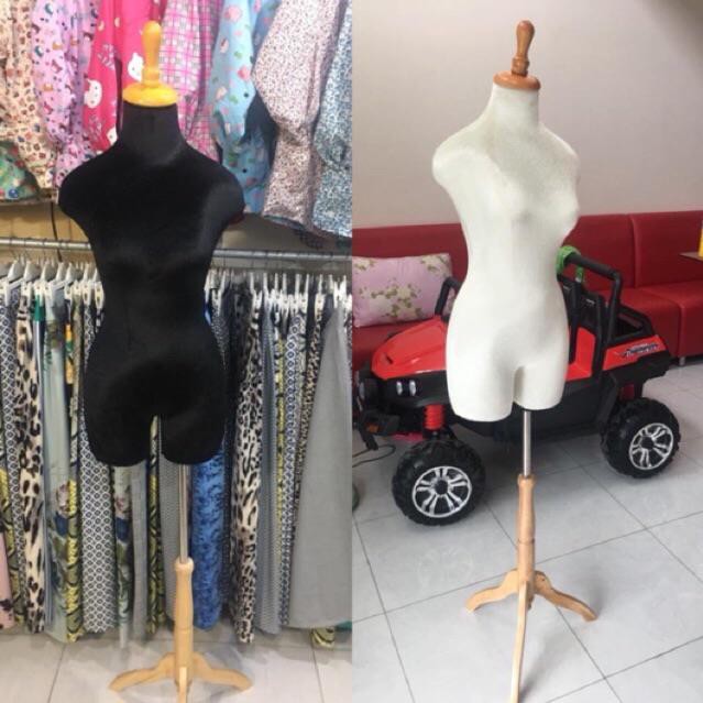 Manocanh nhung chân gỗ lắp ráp( có video)