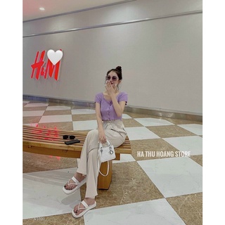 ÁO LEN CROPTOP CỔ U