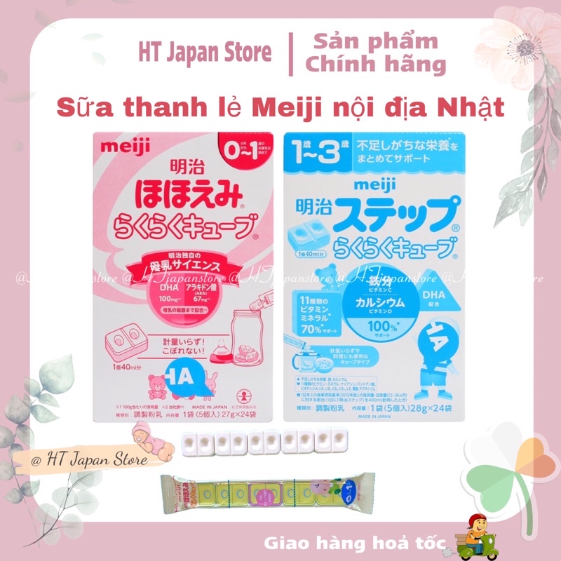 Sữa Thanh MEIJI LẺ 27g Nội Địa Nhật Bản [DATE 2022]