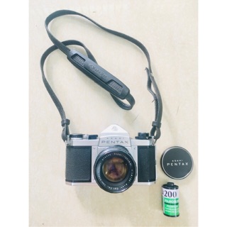 Máy ảnh film Pentax SV Silver + Lens super Takumar 55mm f1.8 ngàm M42