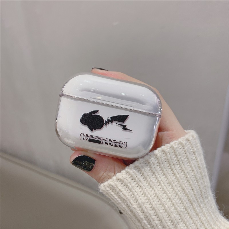 Hộp bảo vệ tai nghe không dây Airpods kết nối Bluetooth trong suốt