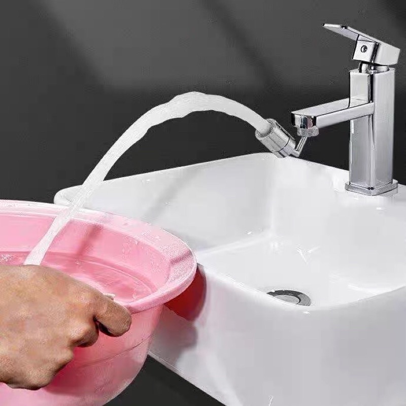 Đầu nối vòi nước xoay 720 độ lắp vòi nước chậu rửa bát —giá rẻ nhất 35K