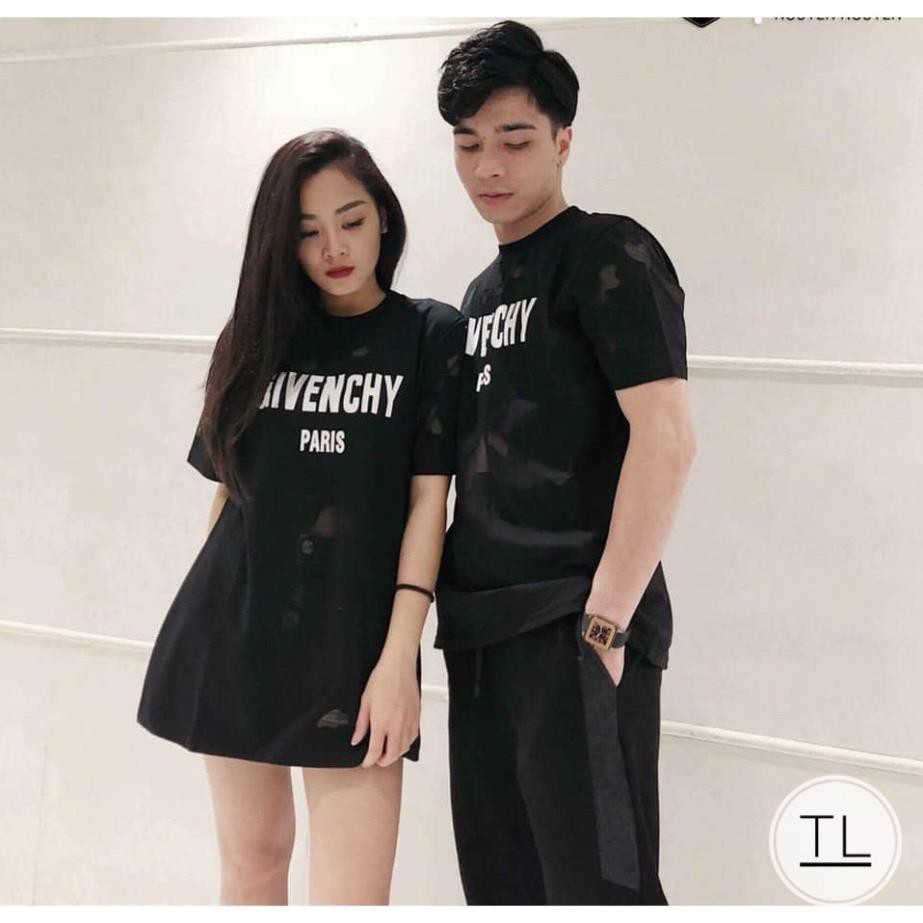 Áo phông nam GVC rách loang, chất cotton co giãn nhẹ không bai nhão phong cách hàn quốc _áo thun nam dạo phố New *