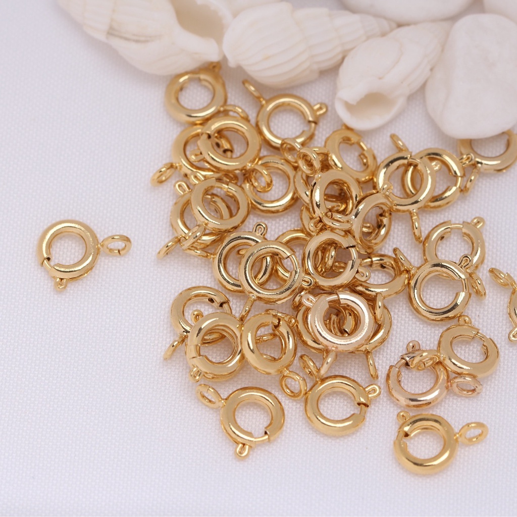 Khóa Đồng 14K Màu Vàng Đồng Cao Cấp Chuyên Dụng Làm Đồ Trang Sức