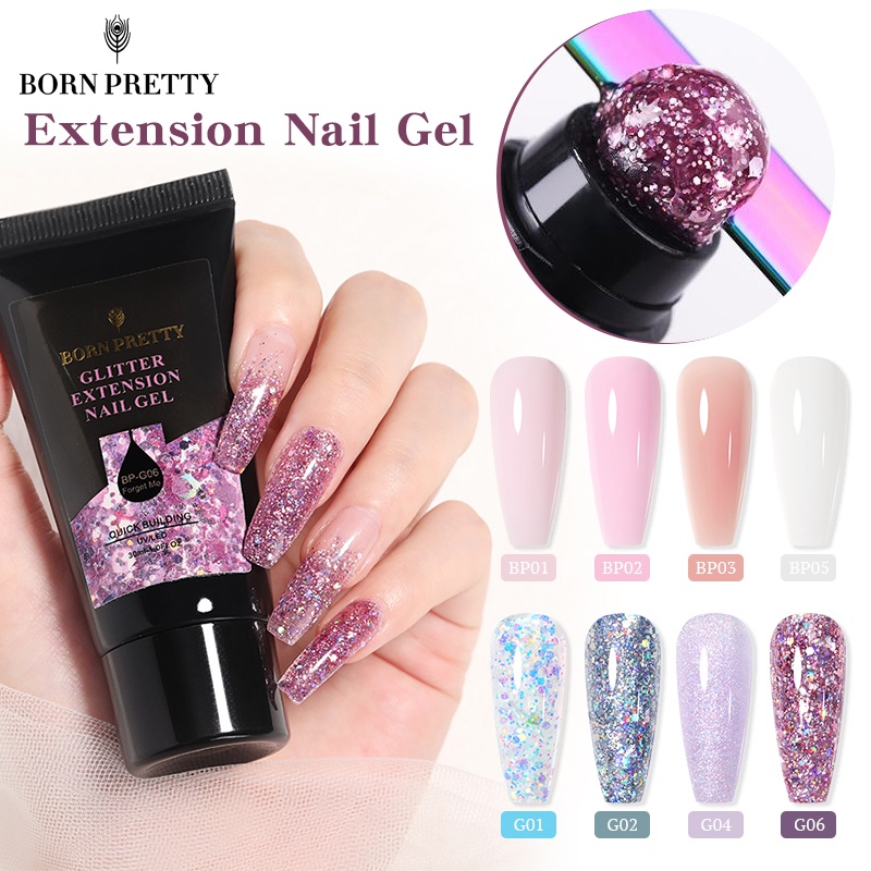 Gel nối móng BORN PRETTY 30ml chuyên dụng chất lượng cao nhiều màu tùy chọn