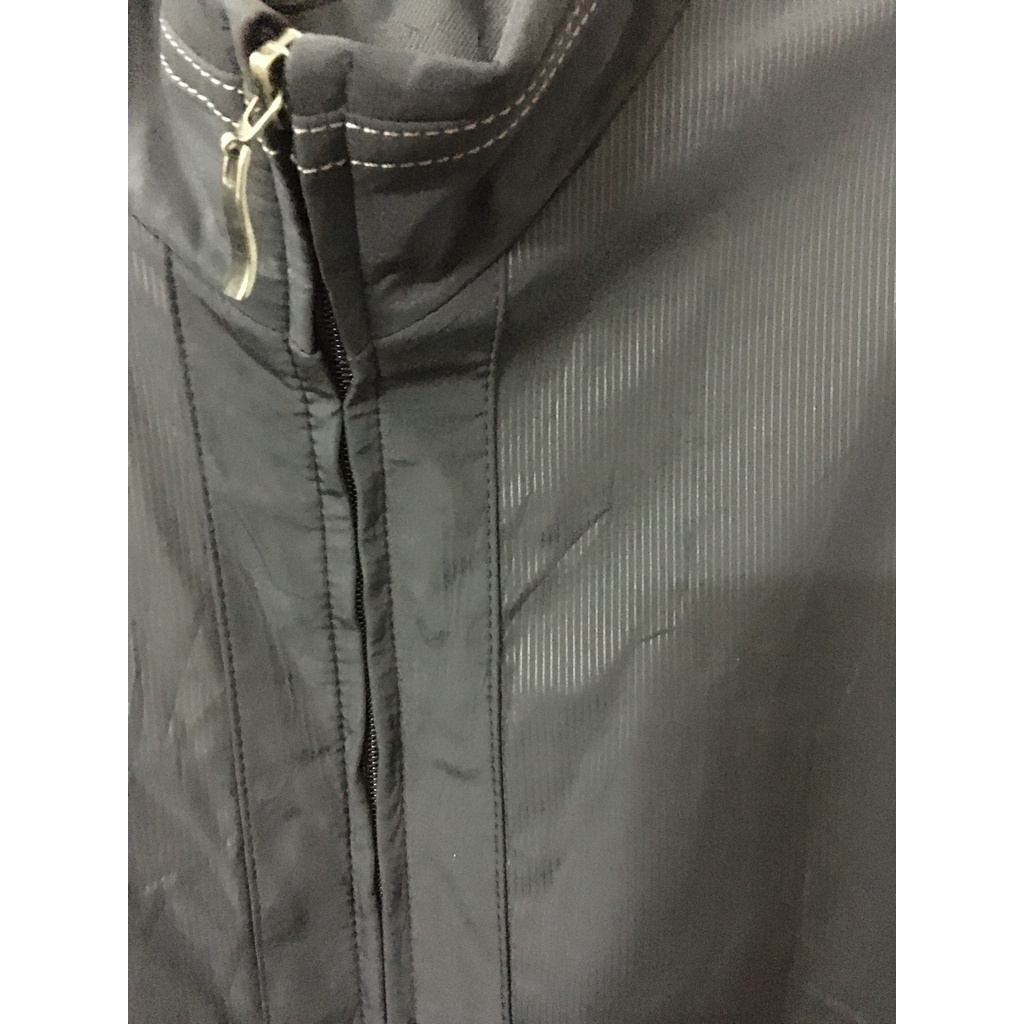 Áo khoác si 2 lớp size XXL dù nỉ ép lông đen