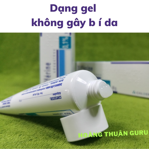 Differin gel 30g bản Pháp - Adapalene 0.1% giúp da giảm tiết dầu và chống oxy hoá