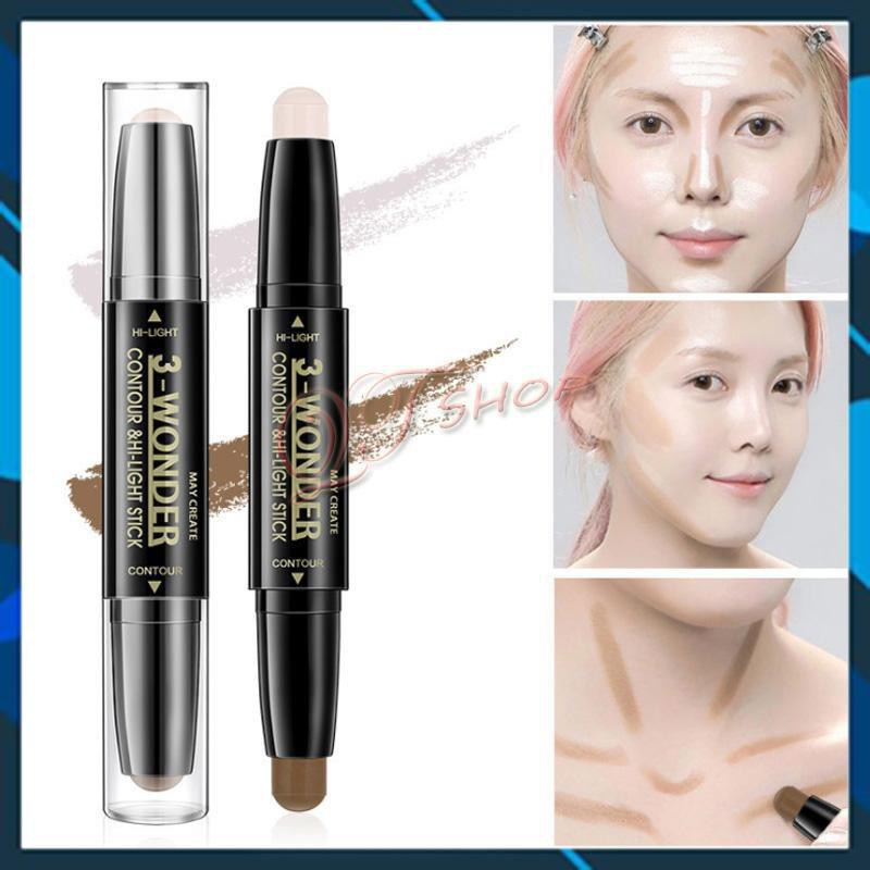 Bút Tạo Khối 2 Đầu Highligh, 2 trong 1 Che khuyết điểm PLAY 101