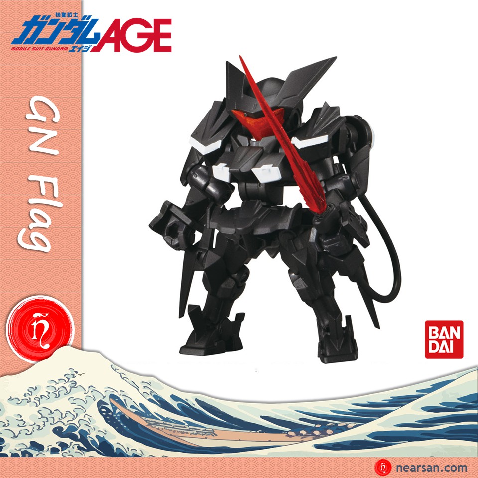 Gundam GN Flag Mô Hình Lắp Ráp BANDAI Gashapon Robot Mini Chibi MSE 16