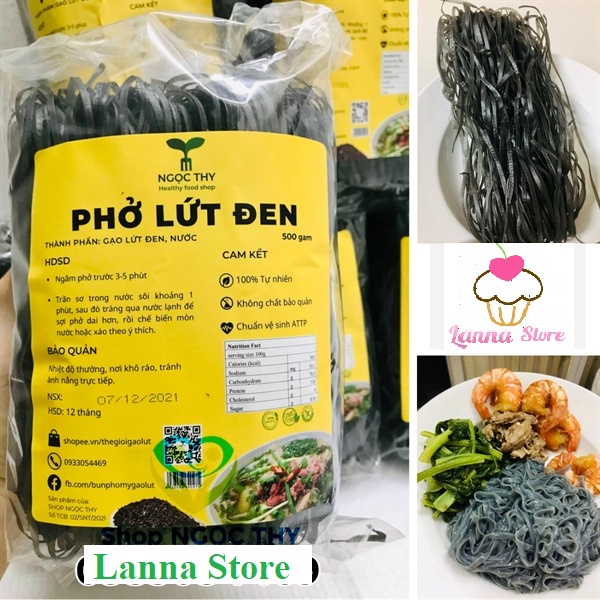 Phở rau củ thập cẩm dai ngon dinh dưỡng eat clean, ăn kiêng, healthy (phở gạo lứt đen/đỏ, chùm ngây, khoai lang, bí đỏ)