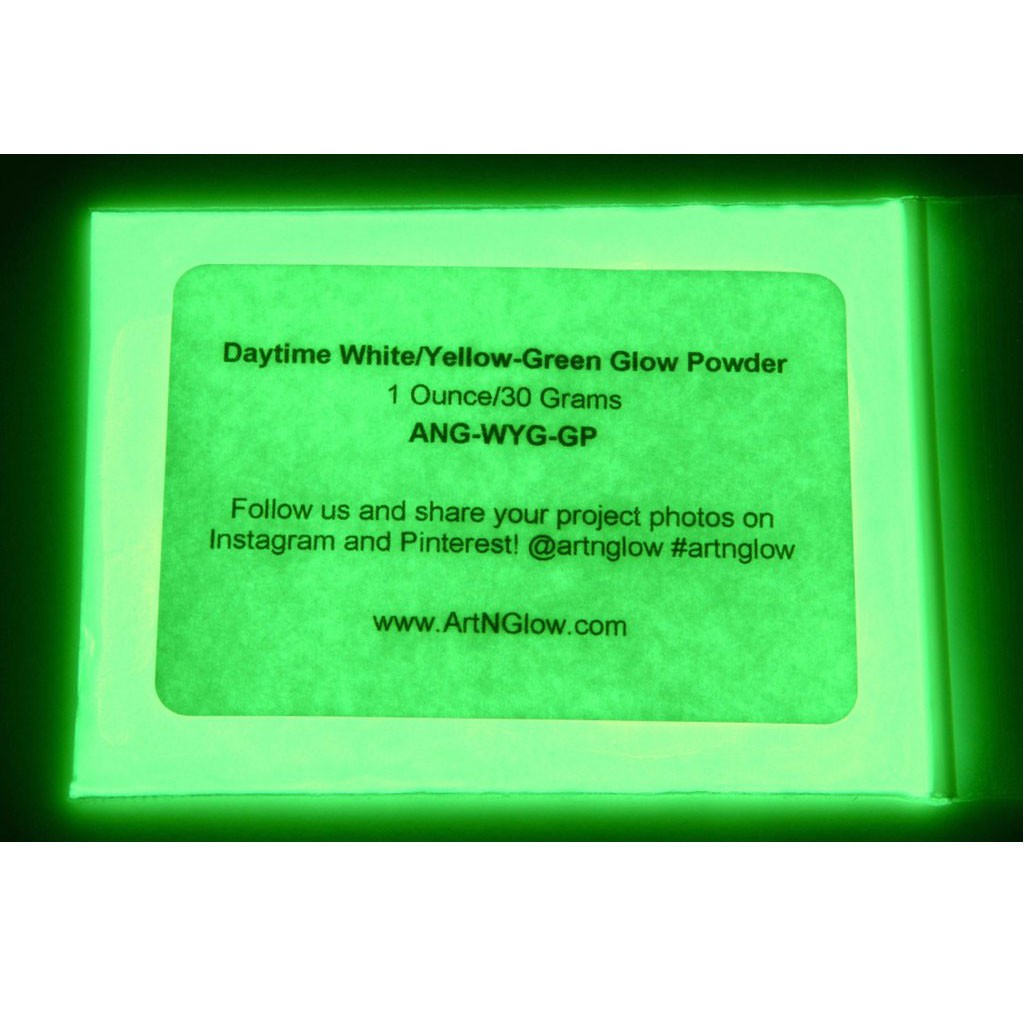 Bột dạ quang phát sáng màu tự chọn pha Epoxy Resin loại 50g