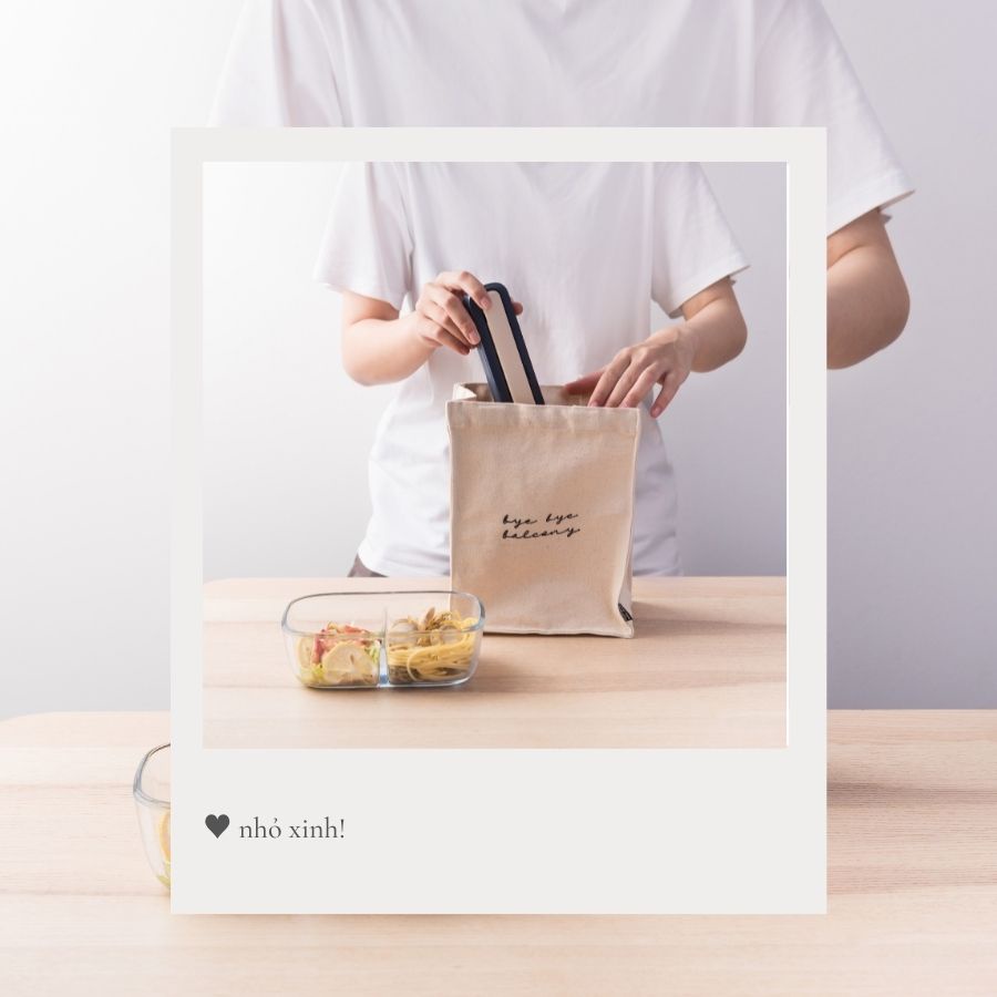 Bộ đũa thìa văn phòng FEEKA cute siêu đẹp 2 ngăn, Bộ thìa đũa cá nhân dễ thương cho dân văn phòng INOX cao cấp