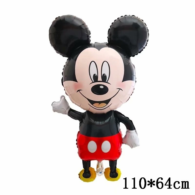 Bong Bóng Lá Nhôm Hình Chuột Mickey Minnie 3D Trang Trí Tiệc Sinh Nhật