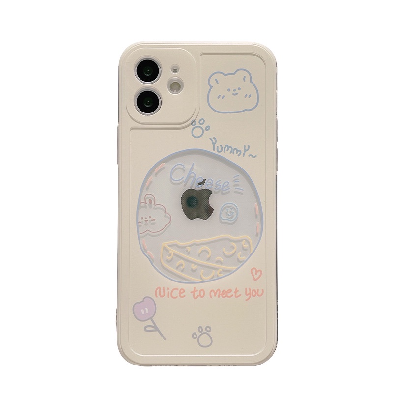 Ốp điện thoại TPU hình gấu hoạt hình cho iPhone 11 Pro Max X Xr Xs Max 7 8 Plus Se 2020 12 pro max 12 mini | BigBuy360 - bigbuy360.vn