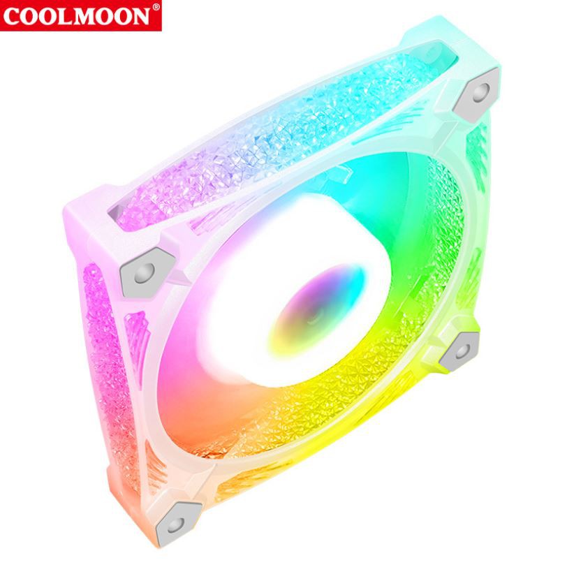 Quạt Tản Nhiệt, Fan Case Led RGB Coolmoon D2 - Đồng Bộ Hub