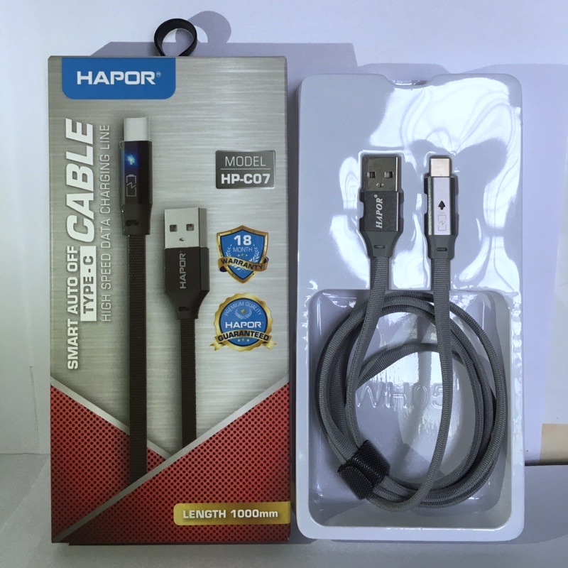 Cáp chống đứt tự ngắt Type C HAPOR C07