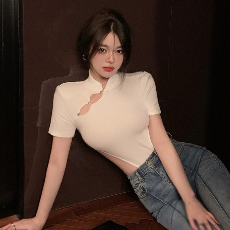 Áo liền quần Tay Ngắn Màu Sắc Thanh Lịch Cho Nữ