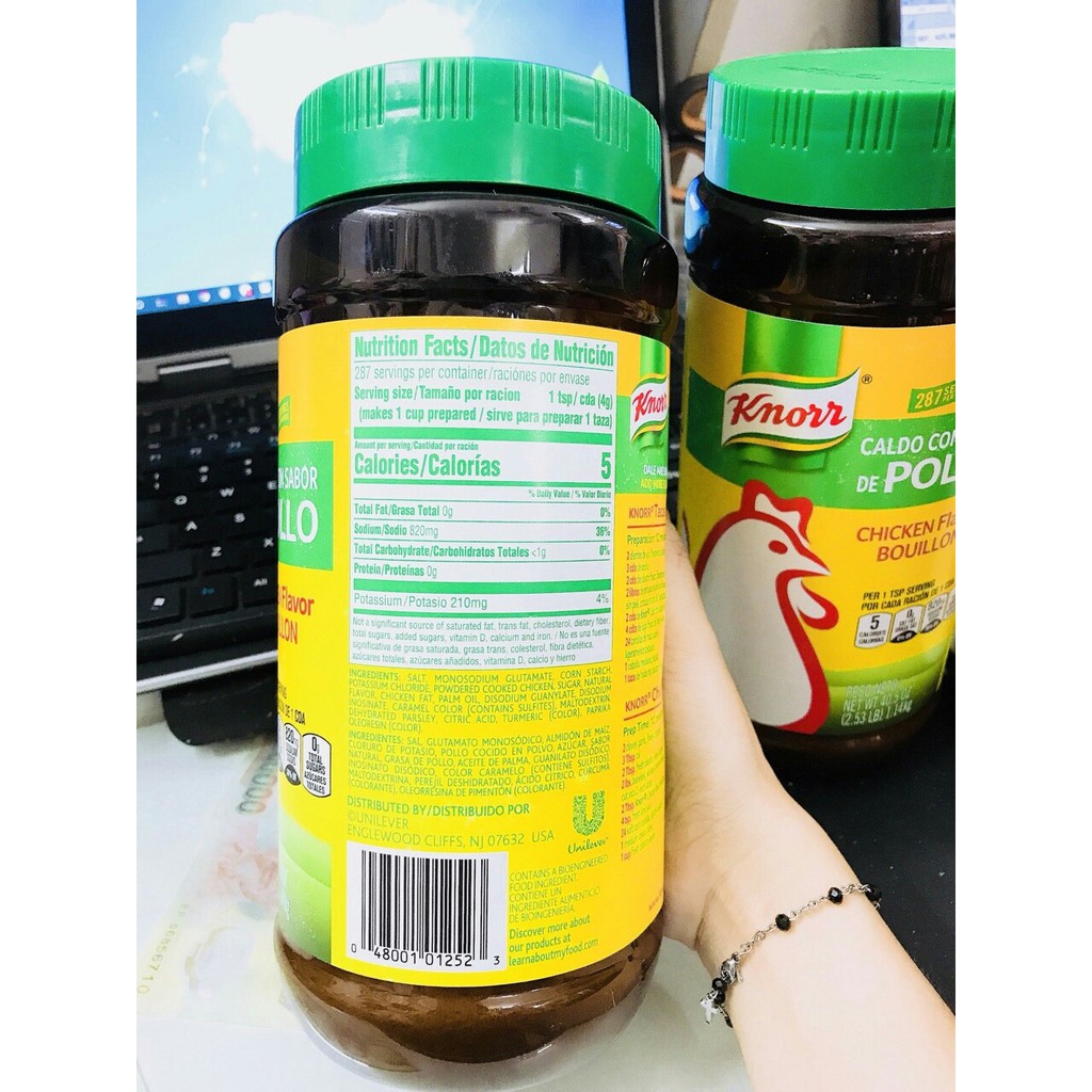 Hạt Nêm Gà Knorr Mỹ Hộp 1,14kg