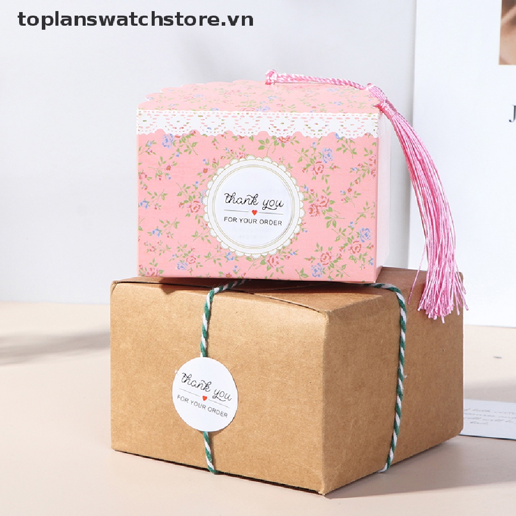 Cuộn 500 Sticker &quot;THANK YOU FOR YOUR ORDER&quot; Dán Sổ Tay