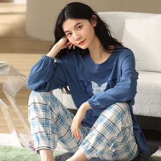 [ẢNH THẬT] Đồ bộ nữ Bộ mặc nhà vải COTTON 100% thông thoáng & thấm hút mồ hôi tốt, style Hàn Quốc (601)
