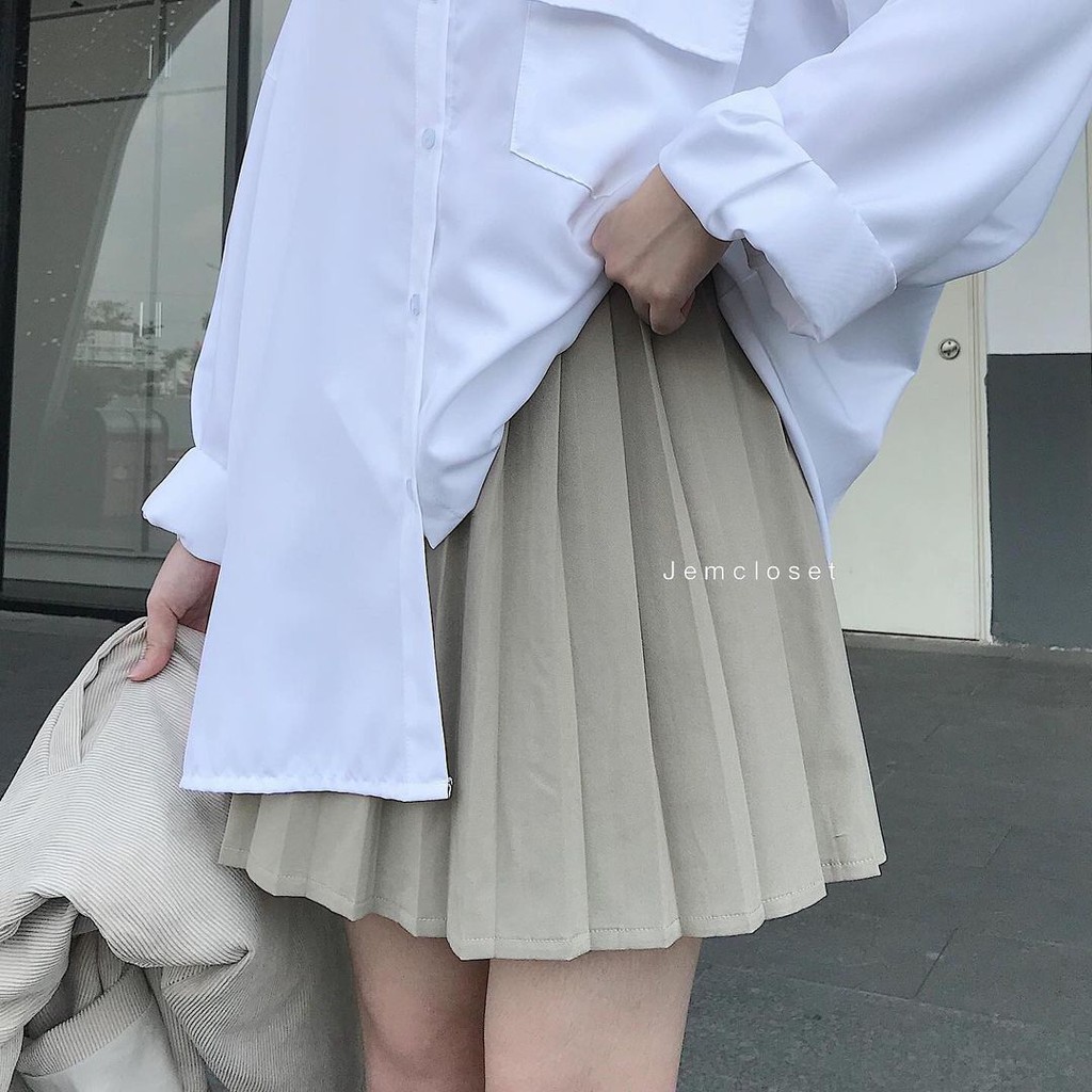 Chân Váy Ngắn Xếp Li Chất Liệu Kate Hàn Form Unisex Style Hàn Quốc Sexy -3264 Jem Closet UNJIN | BigBuy360 - bigbuy360.vn