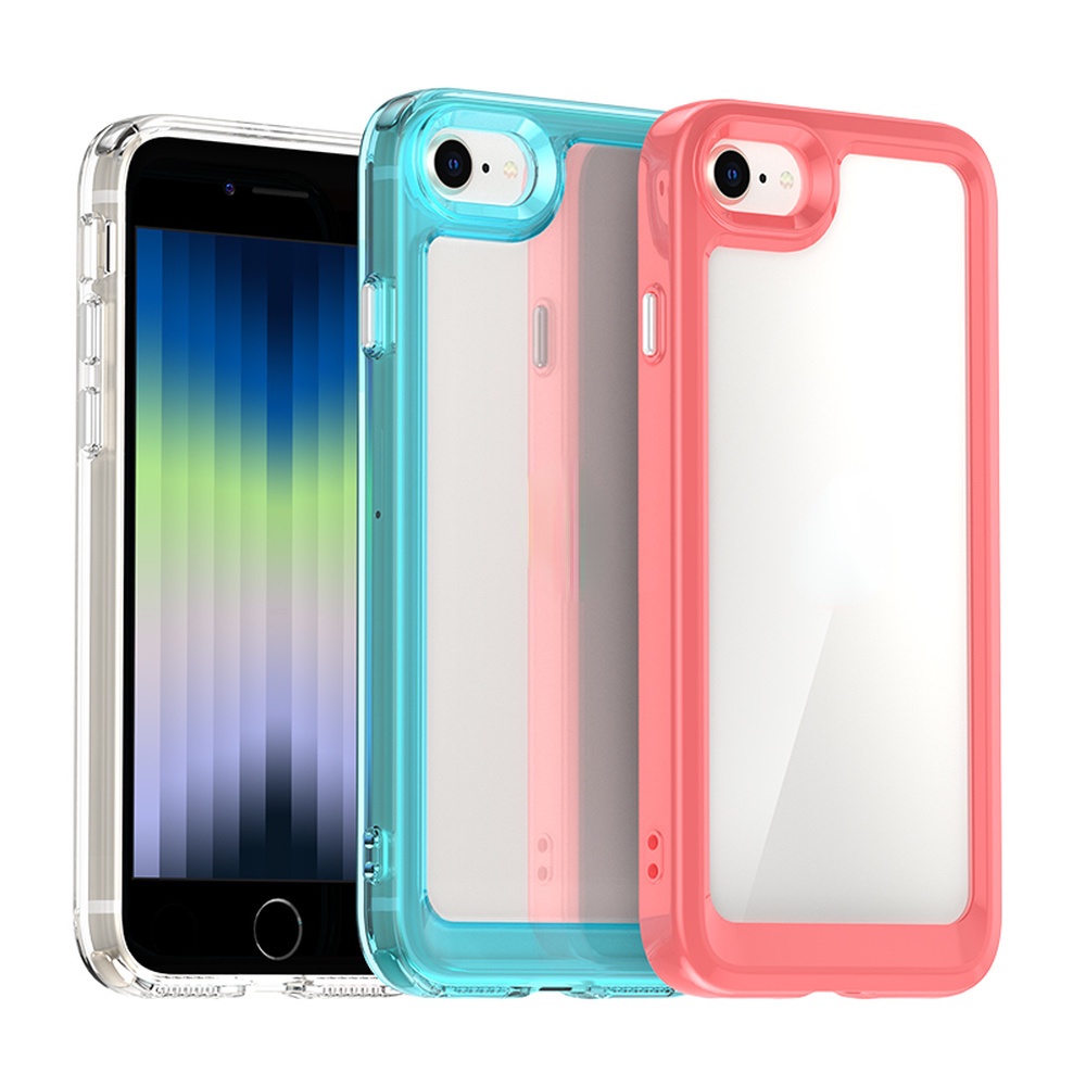 Ốp Điện Thoại acrylic Chống Sốc Họa Tiết Vũ Trụ Cho iphone se 2022 se 2020 iphone 7 8