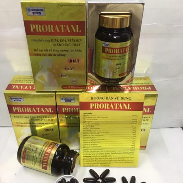 Proratanl DHA bô sung vitamin  khoáng chất và acidfolic cho bà bầu