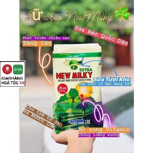 [BÁN LỖ LẤY TƯƠNG TÁC] Sữa béo Nga New Milky Extra 1kg [CHÍNH HÃNG 100%] Sản phẩm dinh dưỡng tốt cho sức khỏe gia đình