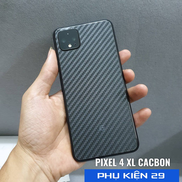 [Google Pixel 4 XL/ 4XL] Dán lưng 3D vân Cacbon - Carbon