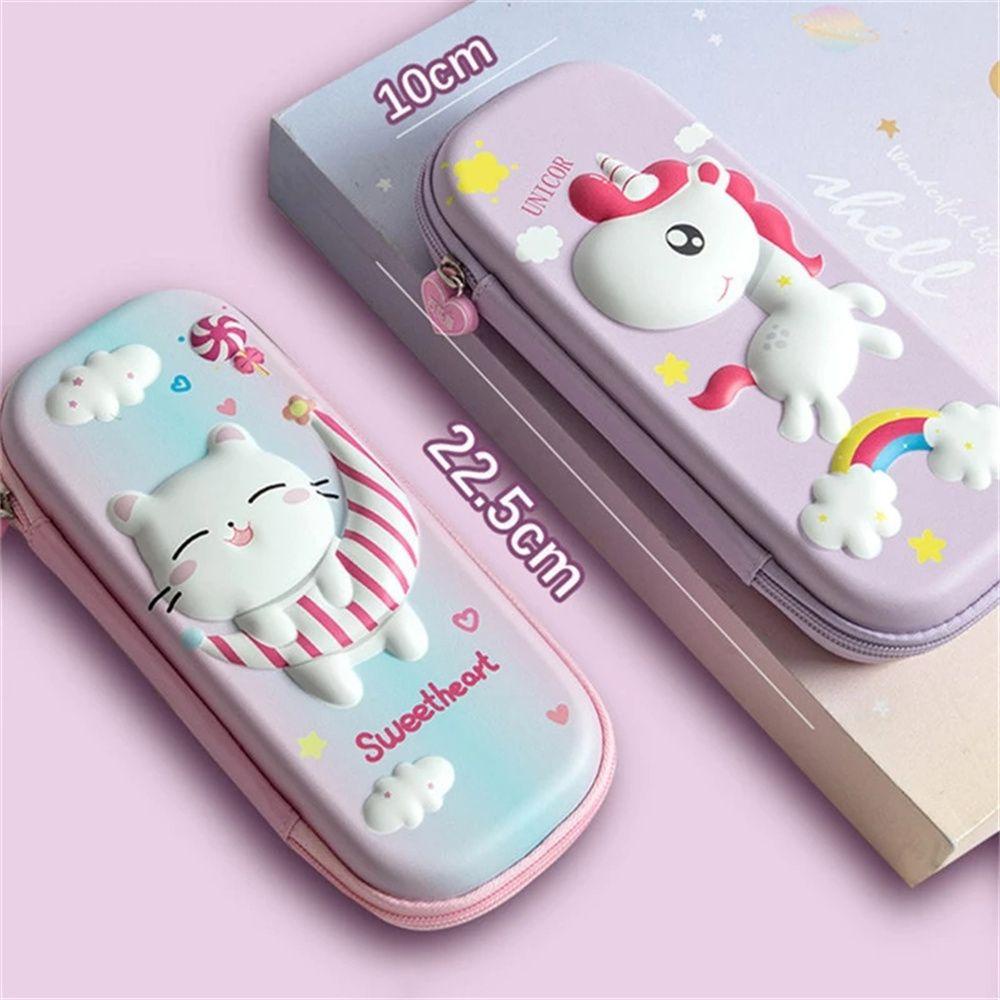 Túi Đựng Bút Họa Tiết Động Vật Hoạt Hình Đáng Yêu Ốp