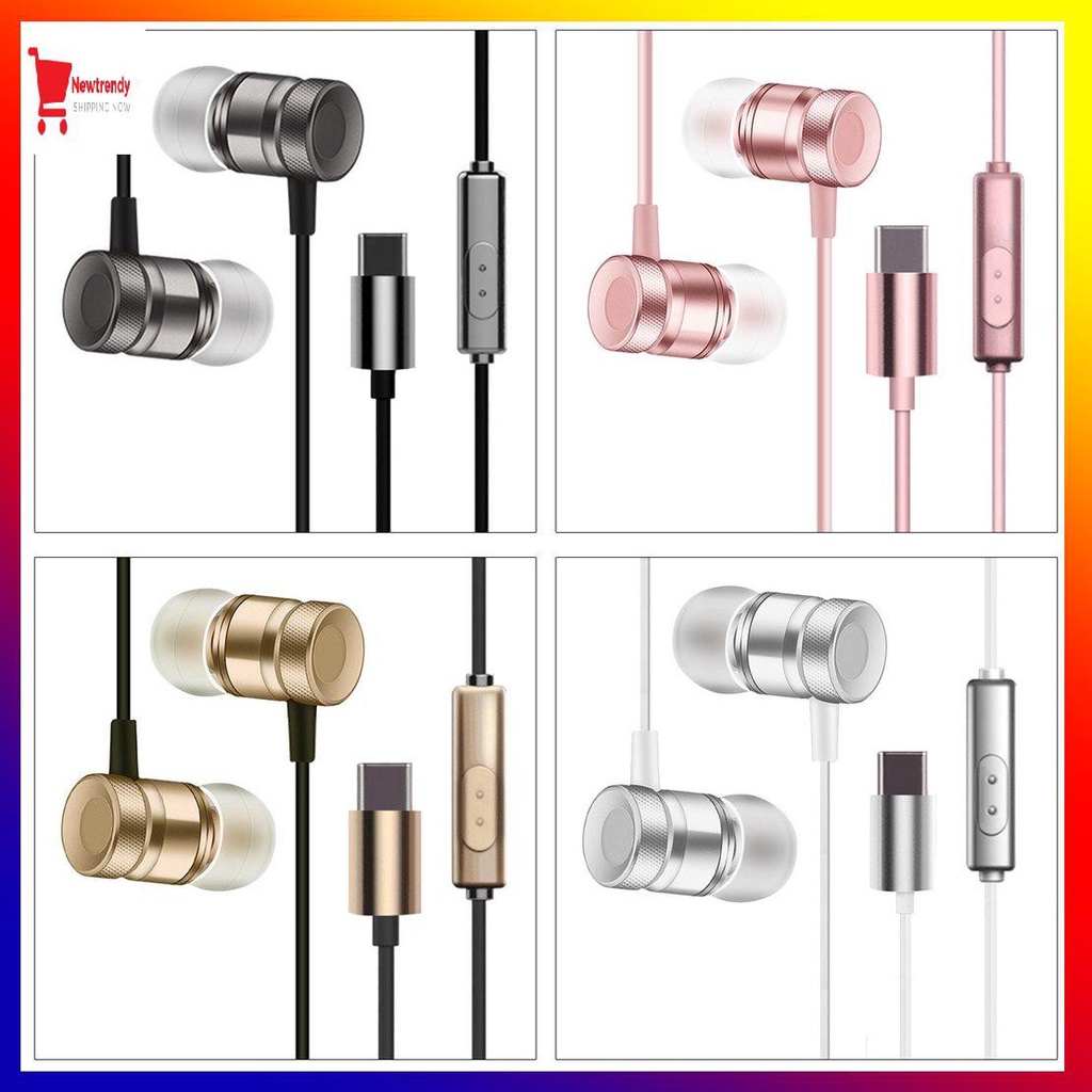 Tai Nghe Nhét Tai (0531) Cổng Usb Type-C Bằng Kim Loại Có Mic Cho Letv