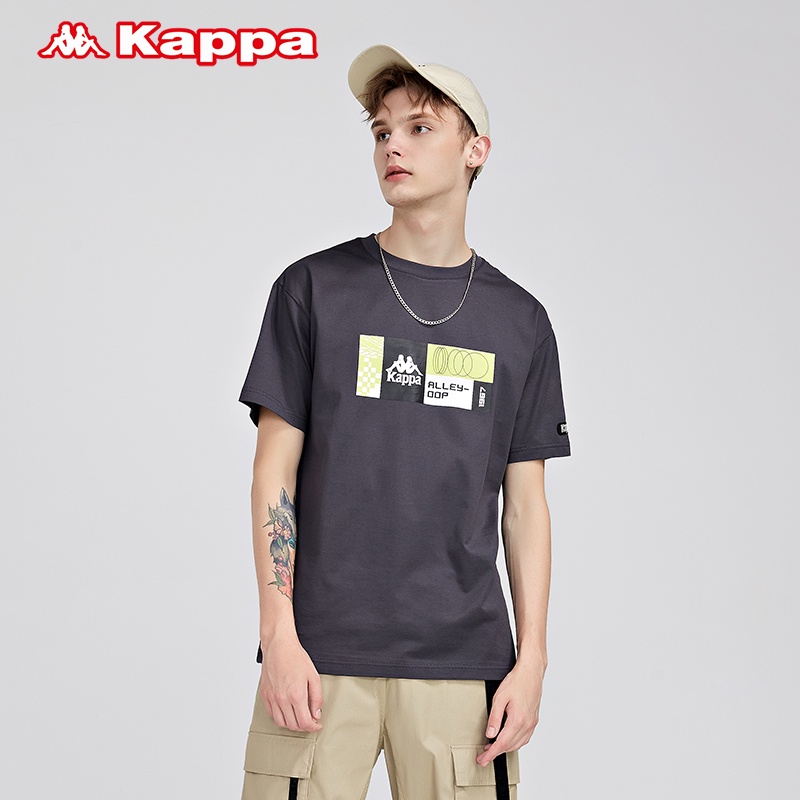 Áo Thun Kappa Ngắn Tay Cổ Tròn Phong Cách Thể Thao Thời Trang Mùa Hè Cho Nam K0B52TD83