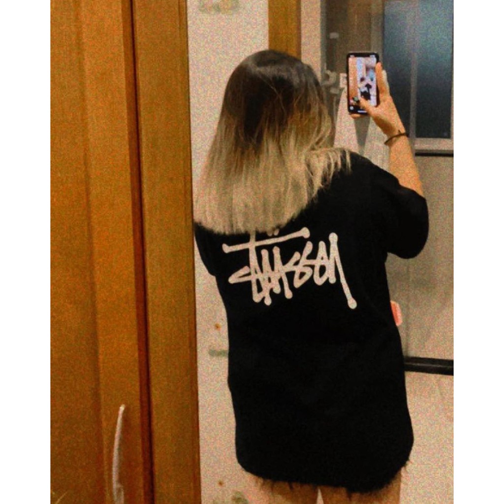 Áo thun nam nữ cổ tròn Basic Stussy VNXK - Áo phông nam nữ vải Cotton co giãn,dày dặn form unisex - Hiti