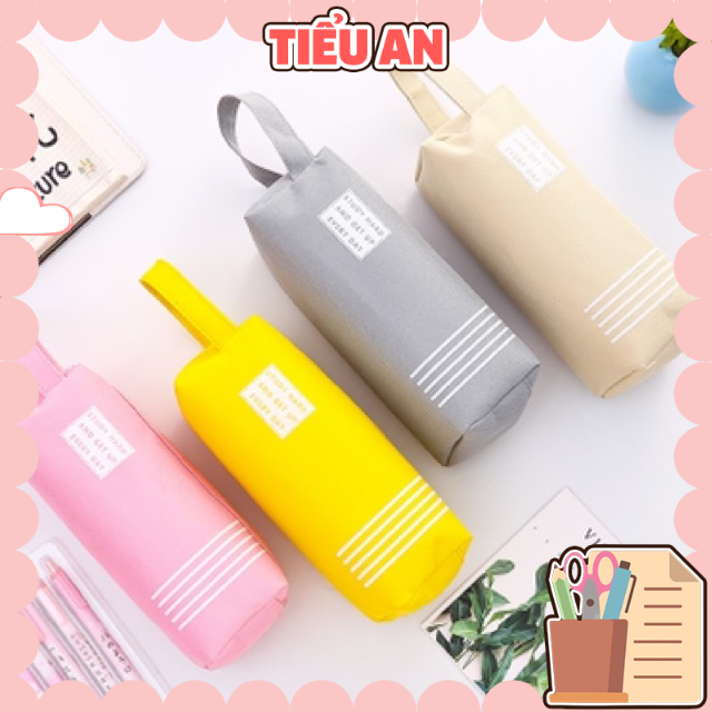 Bóp viết 2 khoá kéo (6 màu nổi bật)