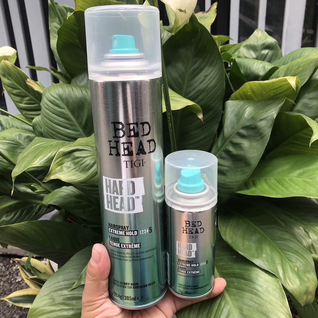 Xịt siêu cứng, giữ kiểu lâu bền Tigi Bed Head Hard Extreme Hold Hairspray 385ml