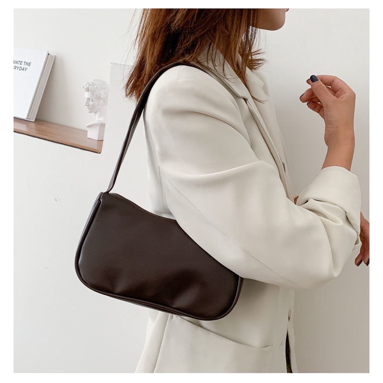 Túi Xách Nữ Đeo Vai Kẹp Nách Da Mềm Trơn Cao Cấp Xinh Phong Cách Hàn Quốc Phù Hợp Đi Chơi Đi Làm