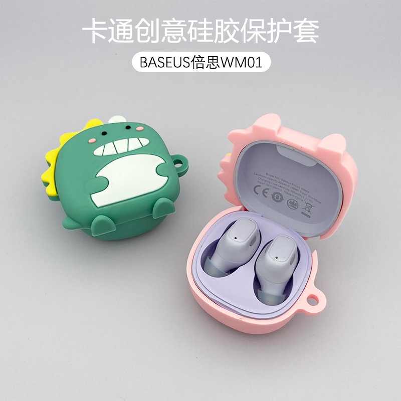 Vỏ bảo vệ hộp sạc tai nghe Baseus Encok WM01 mềm thiết kế dễ thương sáng tạo