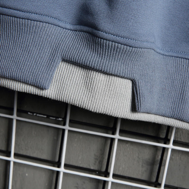 Áo hoodie sweater dạng ráp màu trơn thắt dây màu đen thời trang cho nam | BigBuy360 - bigbuy360.vn